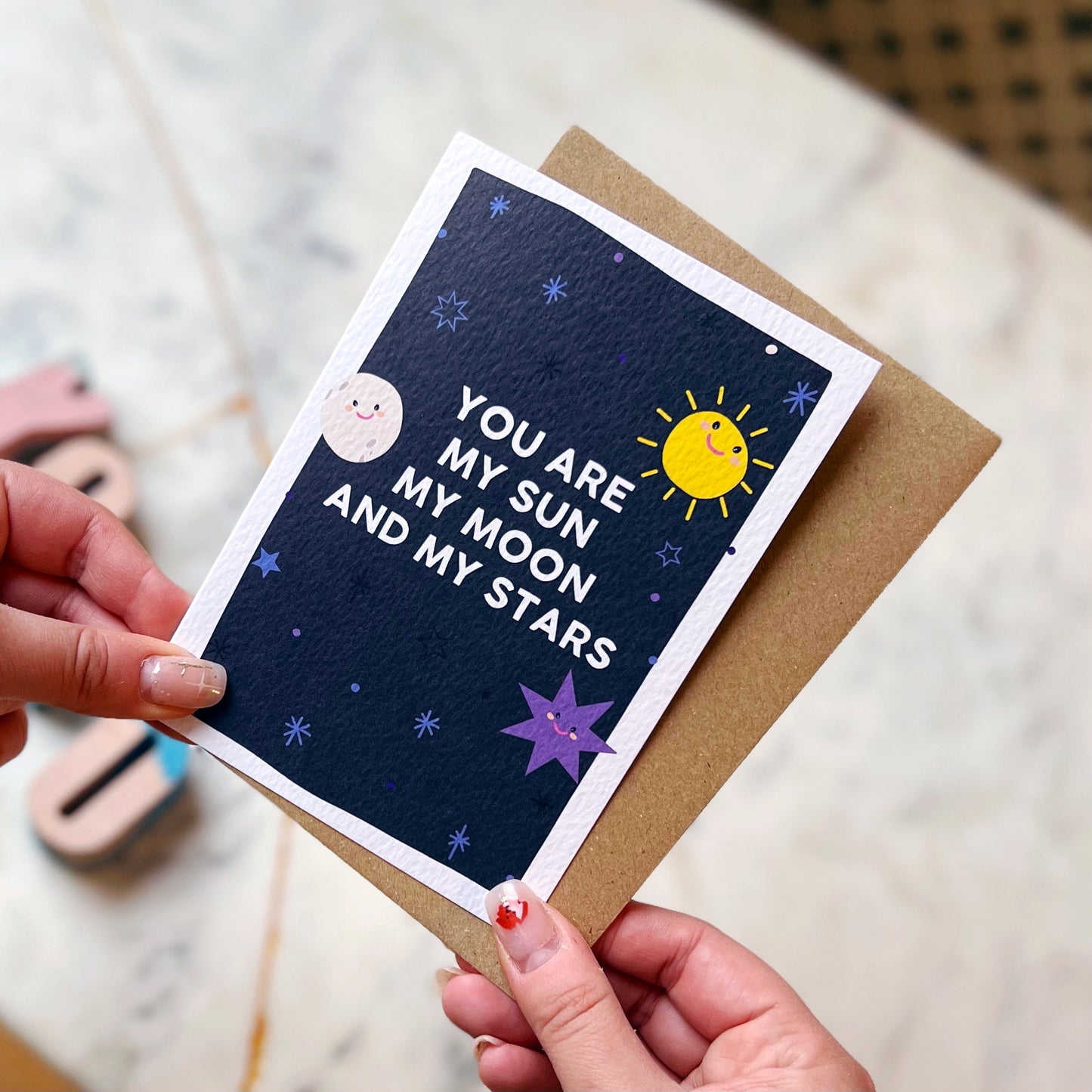 You Are My Sun, My Moon and My Stars Card