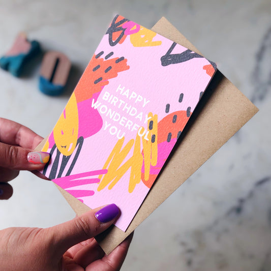 Happy Birthday Wonderful You Card