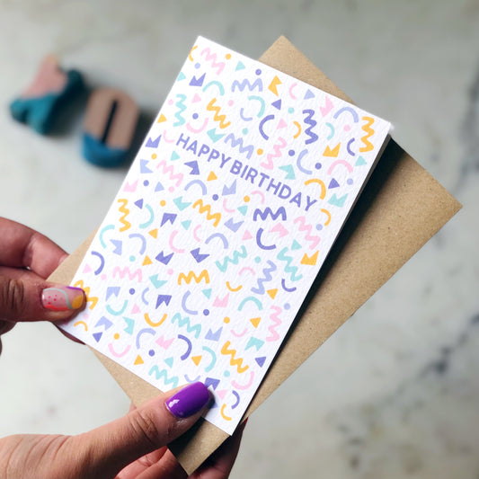 Happy Birthday Pattern Card