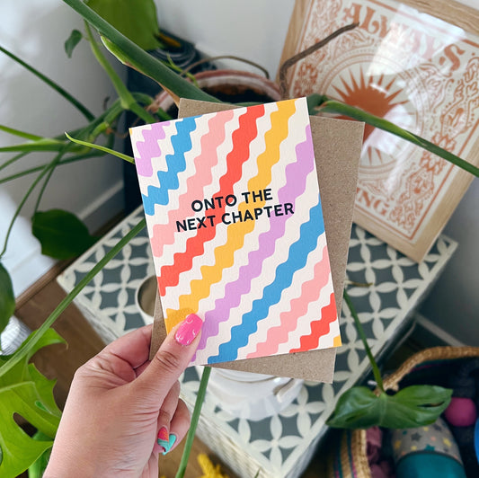 Onto The Next Chapter Card