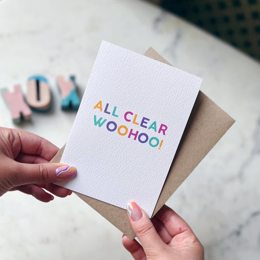 All Clear Woohoo! Card