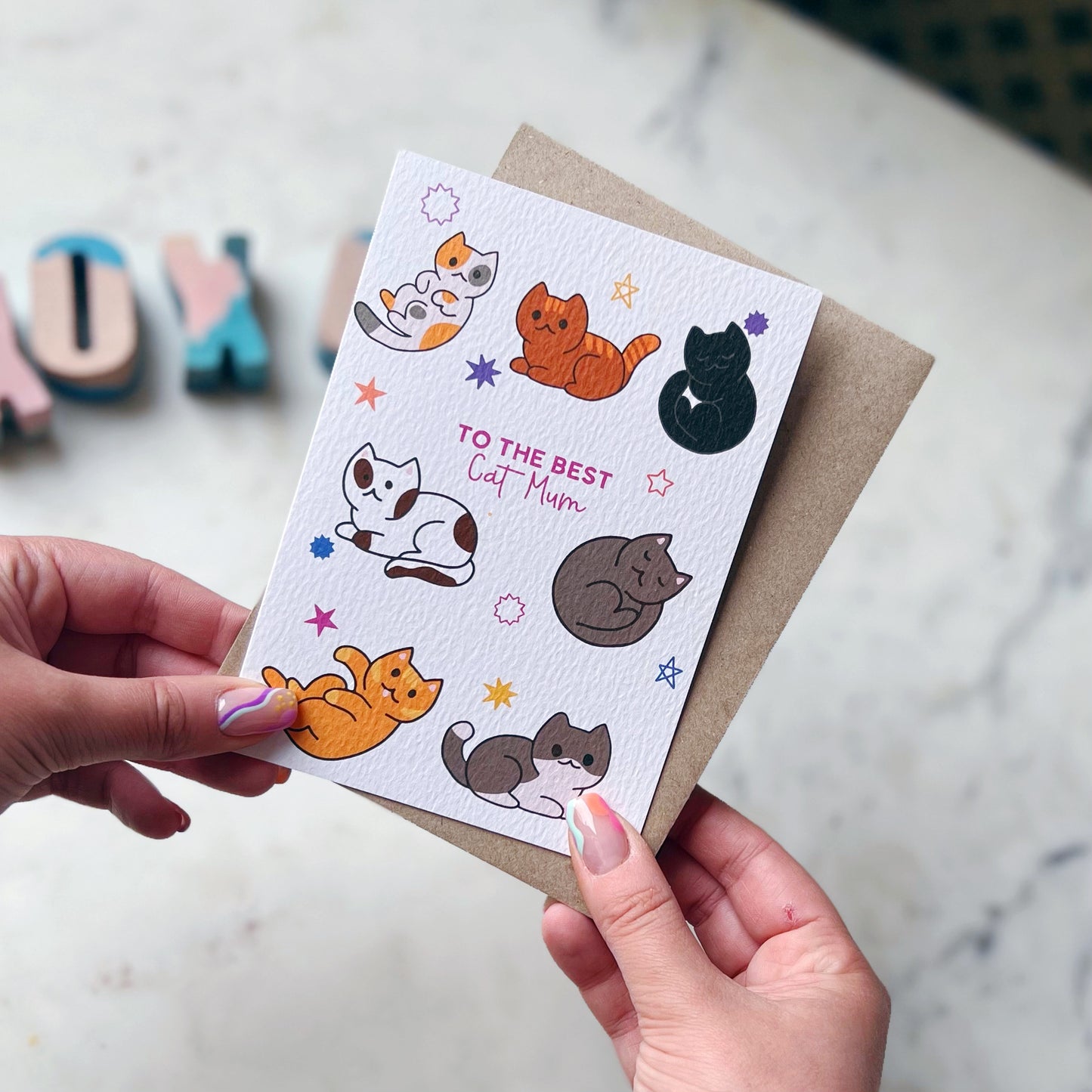 To The Best Cat Mum Card