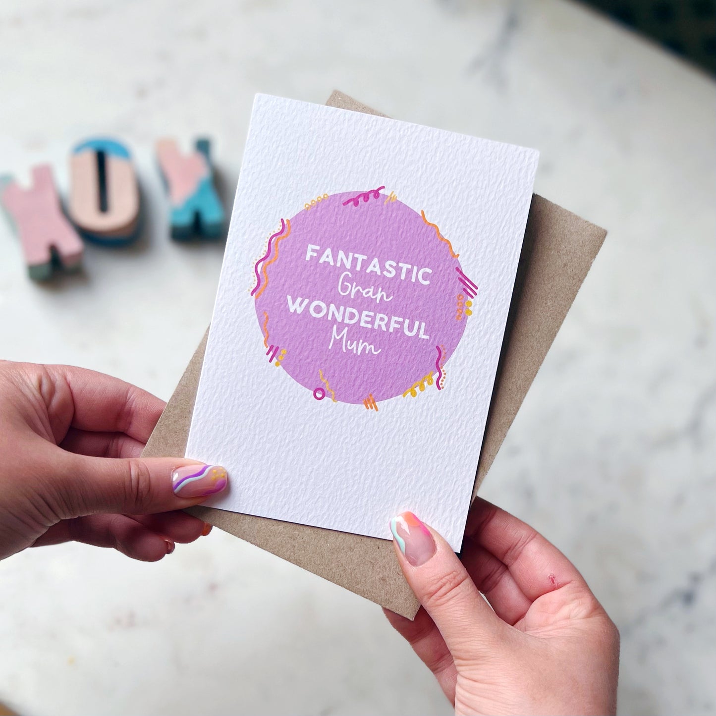 Fantastic Gran Wonderful Mum Card
