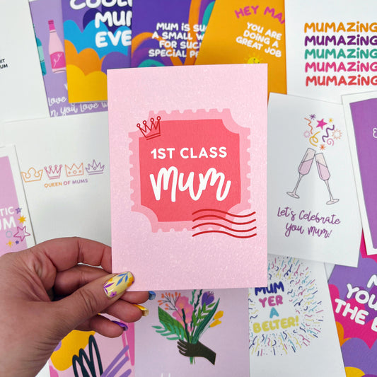 First Class Mum Card