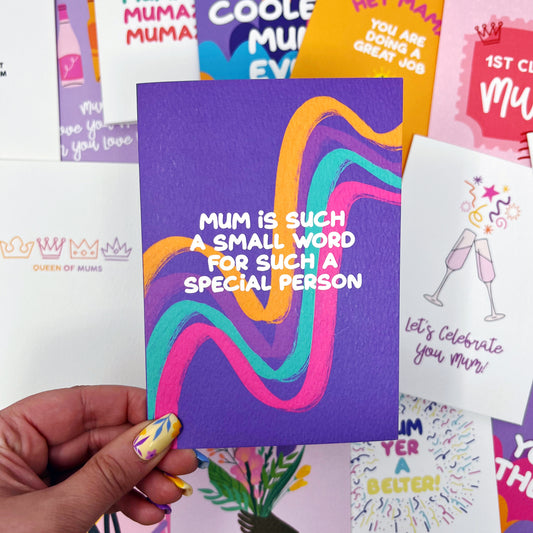 Mum Is Such A Small Word For Such A Special Person Card