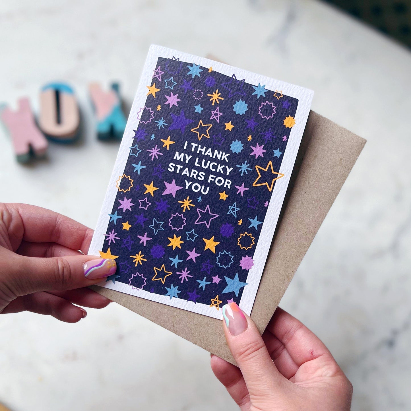 I Thank My Lucky Stars For You Card