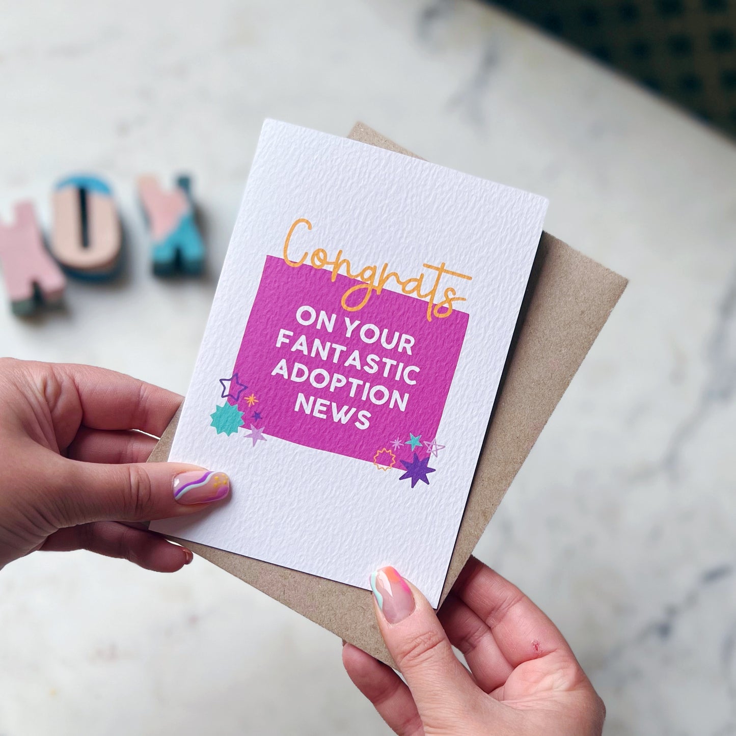 Congrats On Your Adoption News Card