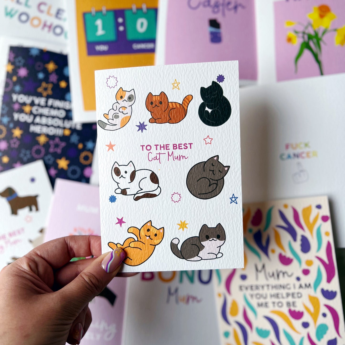 To The Best Cat Mum Card