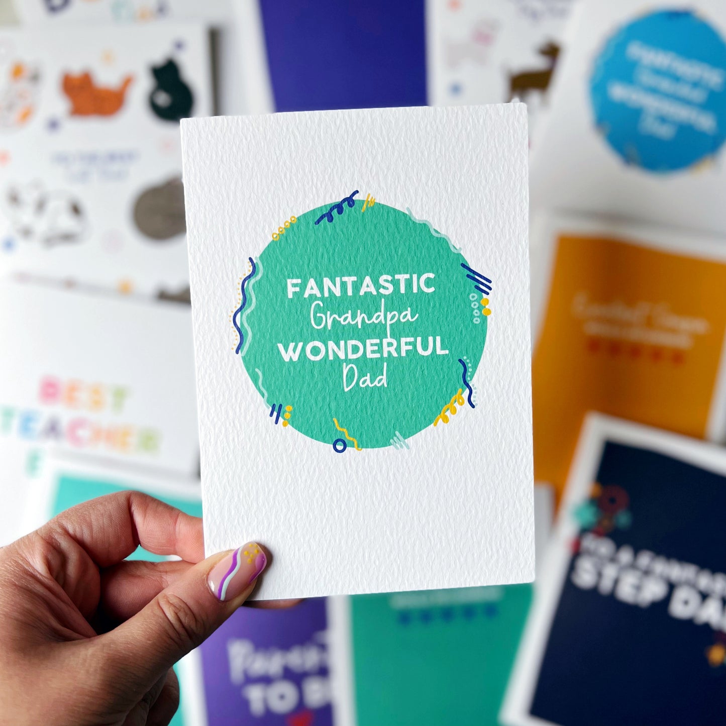 Fantastic Grandpa Wonderful Dad Card