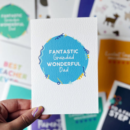 Fantastic Grandad Wonderful Dad Card