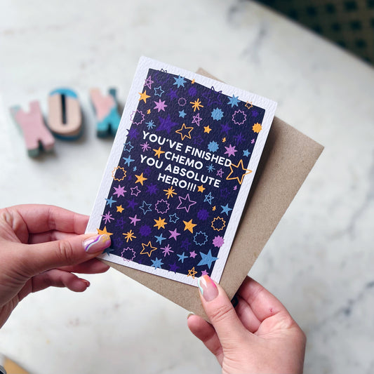 You've Finished Chemo, You Absolute Hero! Card