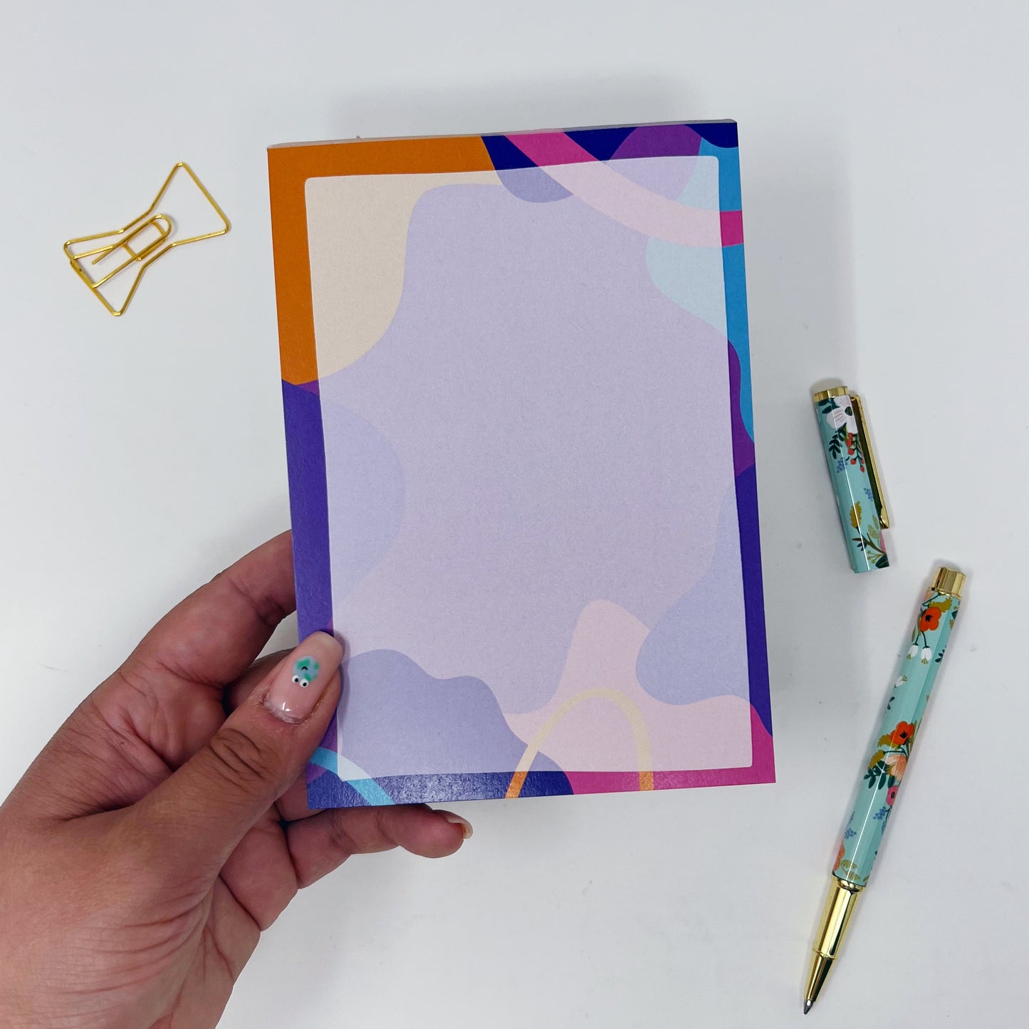Colourful A6 Blank Notepad