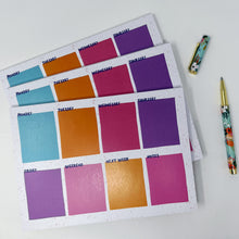 Colourful A5 Weekly Planner Notepad