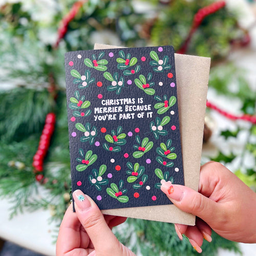 Charity 'Christmas Is Merrier Because You're Part Of It' Card