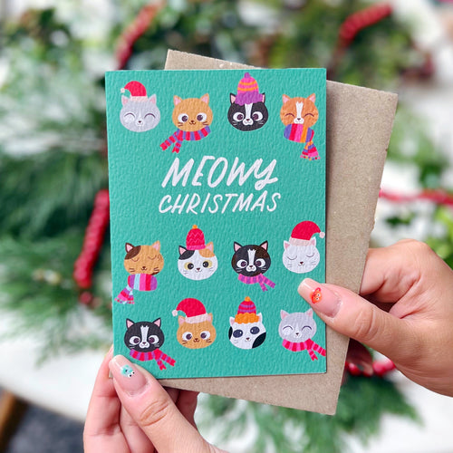 Charity Meowy Christmas Card