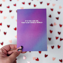 It's You And Me That's My Whole World 'Miss Americana and the Heartbreak Prince' Card