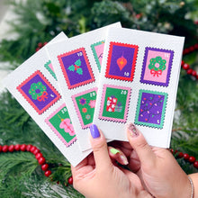 Charity Christmas Card Pack of 6 'Christmas Stamp'