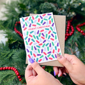 Charity Christmas Card Pack of 6 'Christmas Trees'