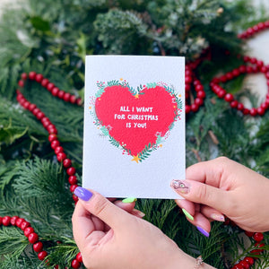 Charity 'All I Want For Christmas Is You' Card