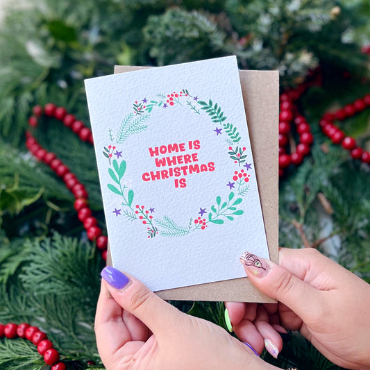 Christmas 'Home Is Where Christmas Is' Card