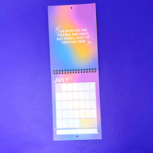 *SECONDS* 2025 A5 Taylor Swift Lyrics Calendar