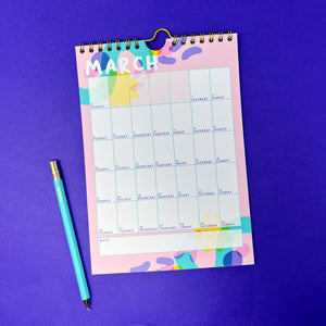 2025 Colourful A5 Wall Calendar