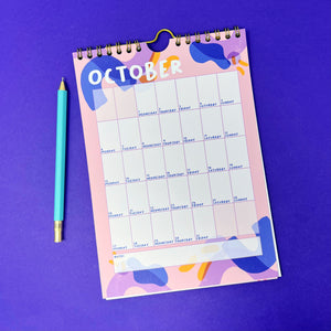 2025 Colourful A5 Wall Calendar