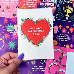 Charity 'All I Want For Christmas Is You' Card