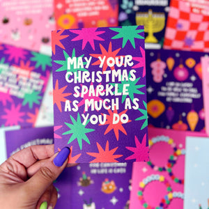 Charity 'May Your Christmas Sparkle As Much As You Do' Card