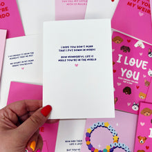 Your Song Lyrics Card