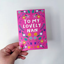 To My Lovely Nan Card