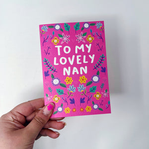 To My Lovely Nan Card