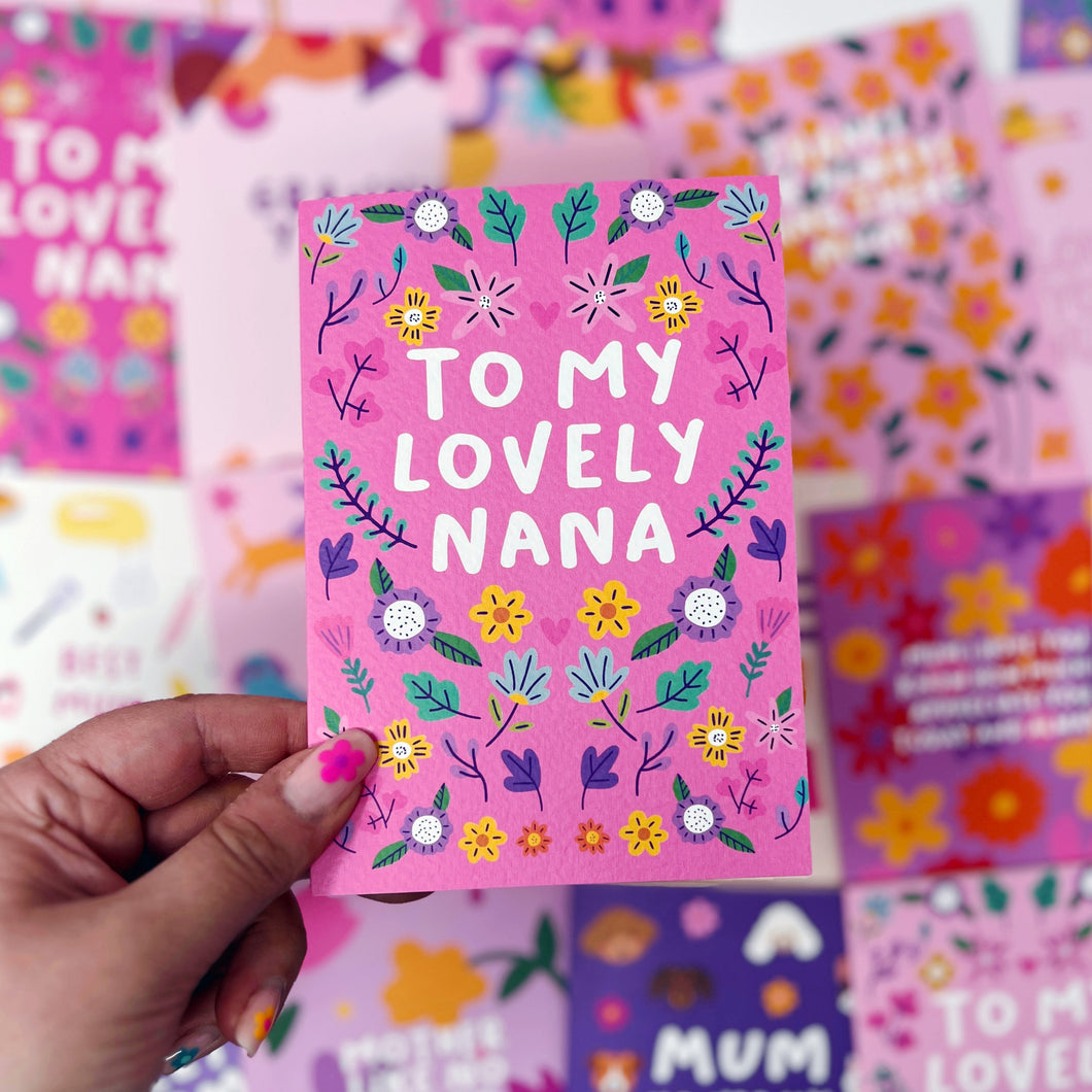 To My Lovely Nana Card