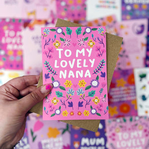 To My Lovely Nana Card