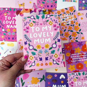 To My Lovely Mum Card