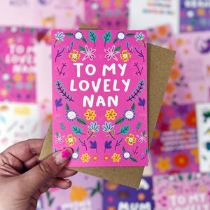 To My Lovely Nan Card