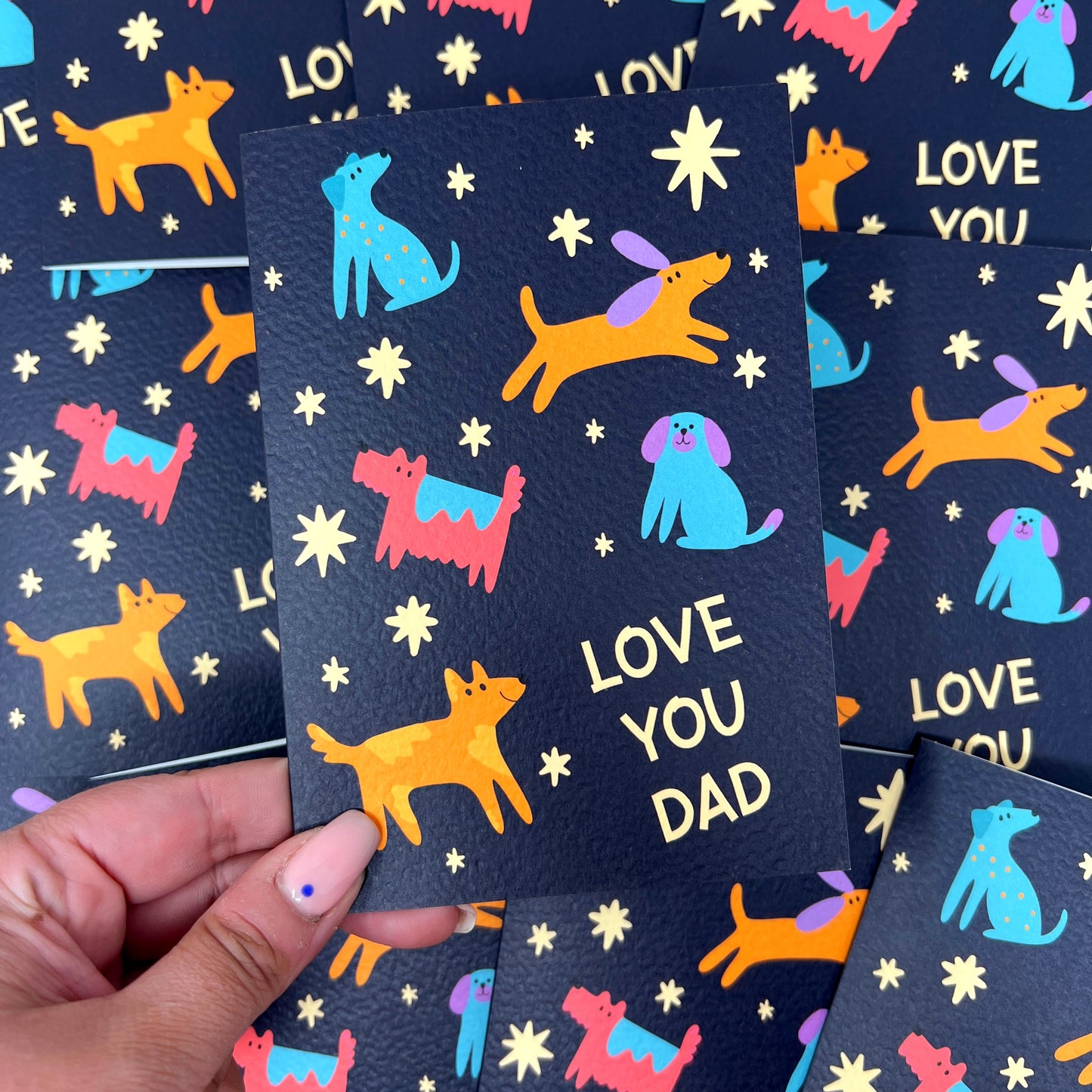 Love You Dad Dog Card