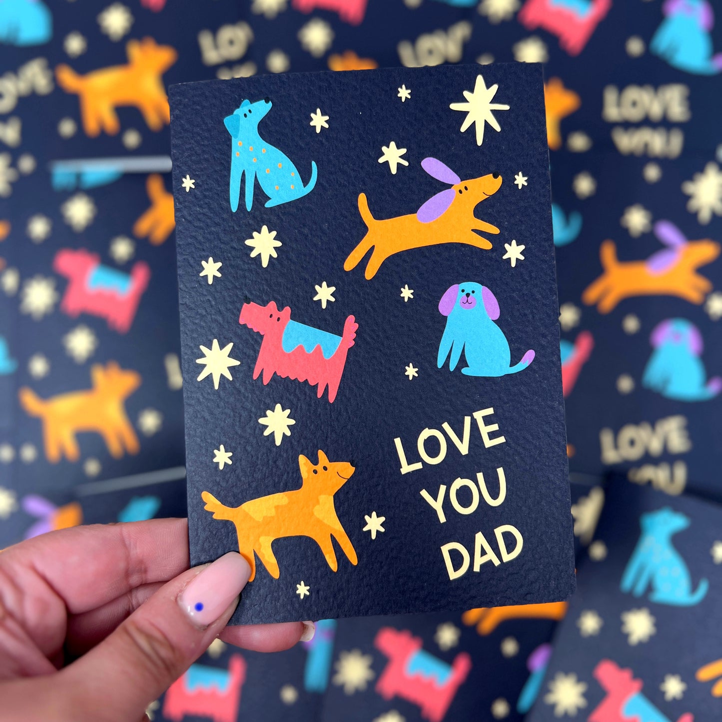 Love You Dad Dog Card