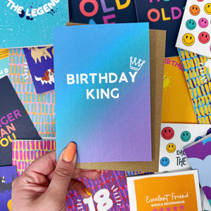 'Birthday King' Card