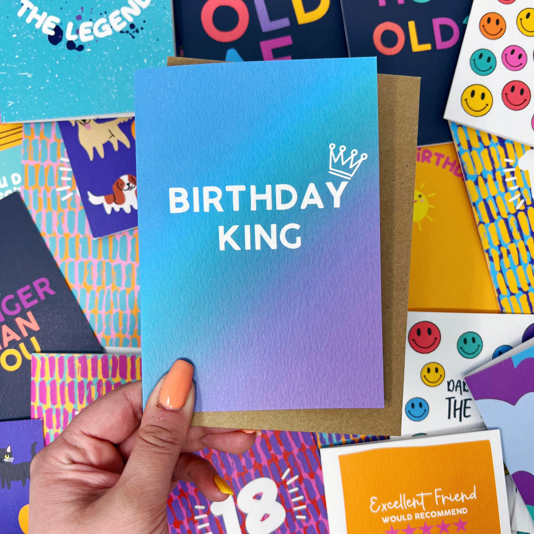 'Birthday King' Card