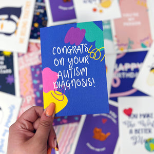 Neurodivergent 'Congrats On Your Autism Diagnosis' Card