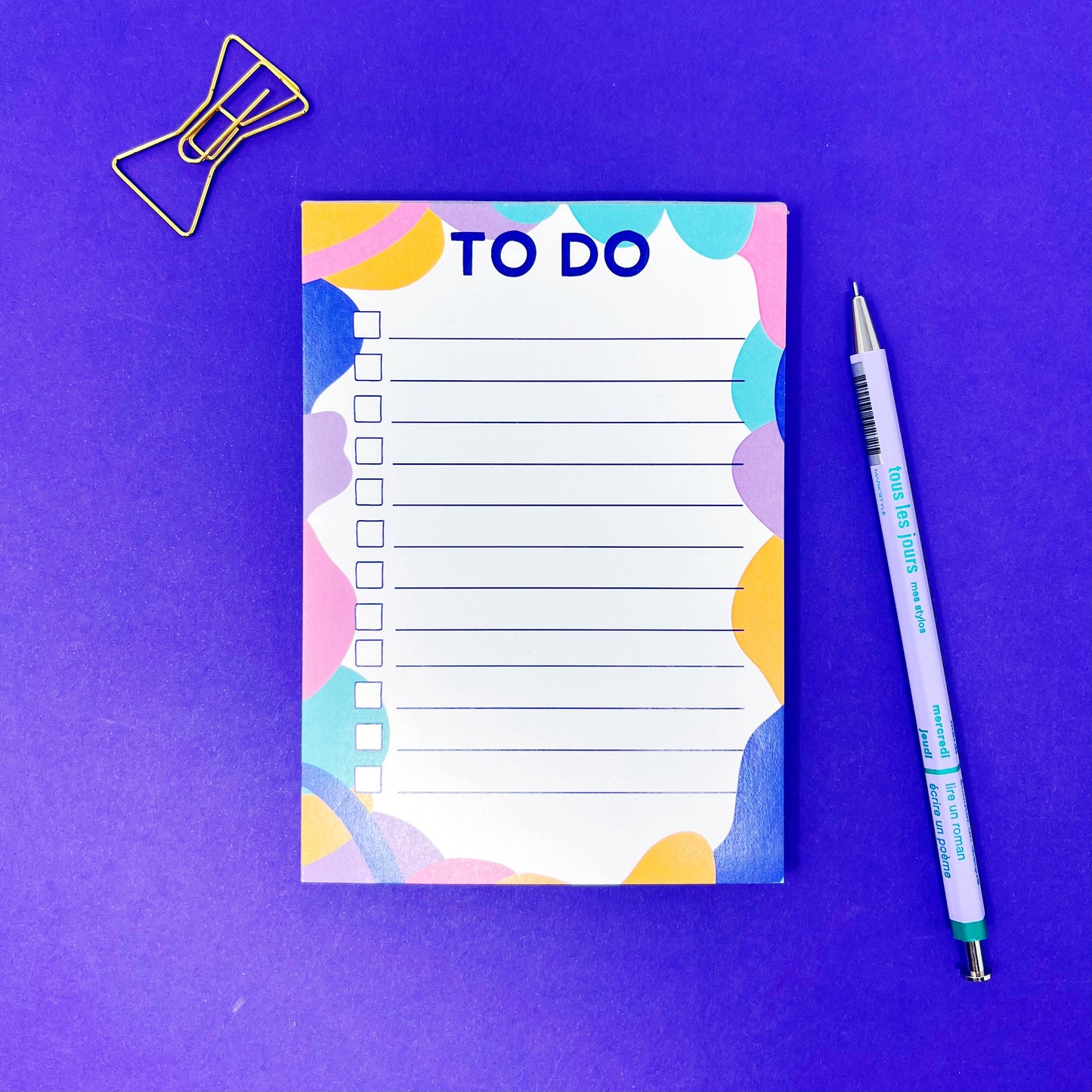 Colourful A6 To Do List Notepad