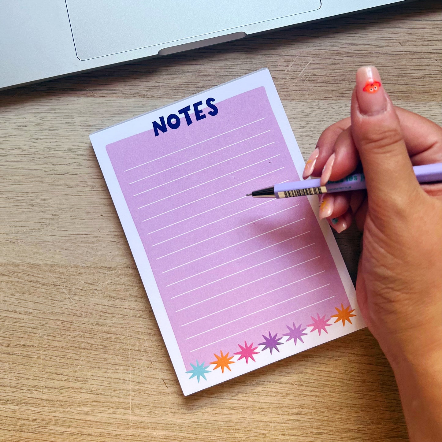 Colourful A6 'Notes' Notepad