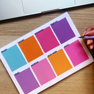 Colourful A5 Weekly Planner Notepad