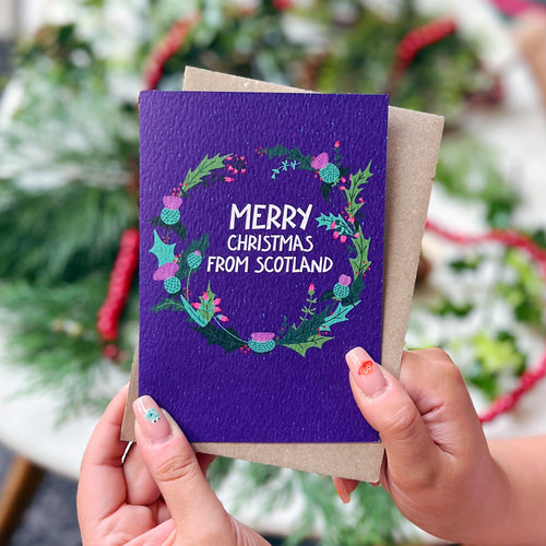 Charity Merry Christmas From Scotland Card