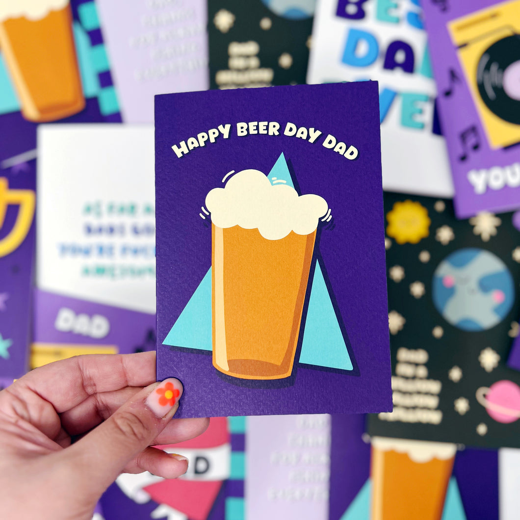 Happy Beer Day Dad Card