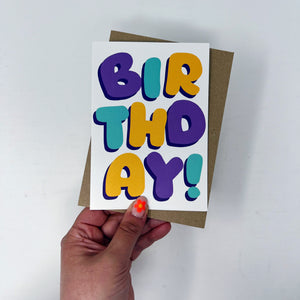 Happy Birthday Bubble Card