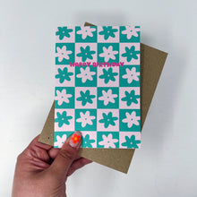 Happy Birthday Green Flower Card