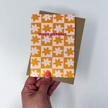 Happy Birthday Orange Flower Card