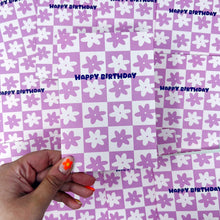 Happy Birthday Purple Flower Card